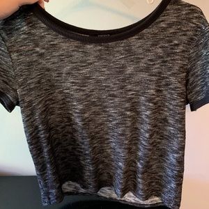 Black knitted tee shirt